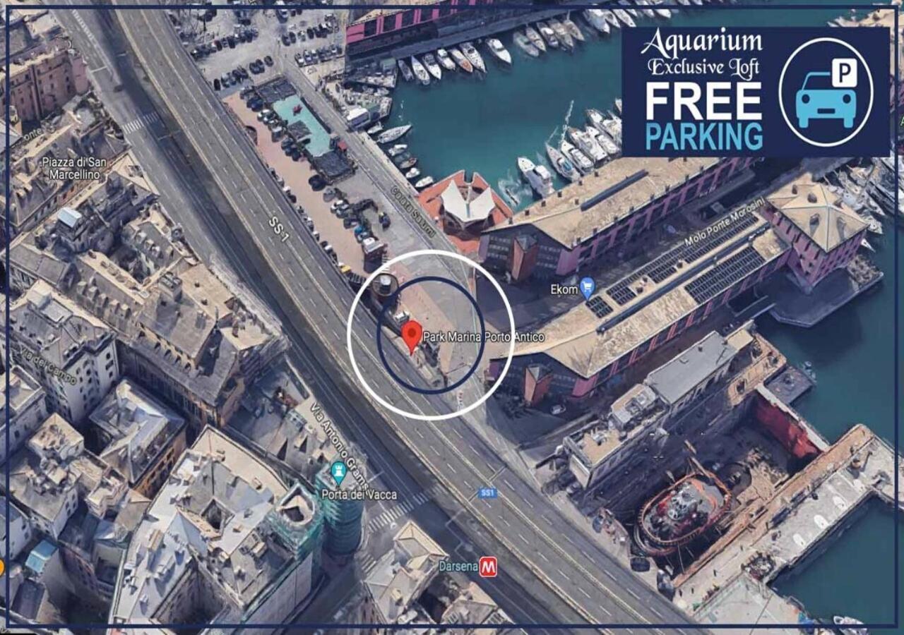 Appartement Aquarium Exclusive Loft - Private Parking à Gênes Extérieur photo